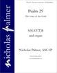 Psalm 29 SATB choral sheet music cover
